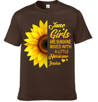 Girls Are Sunshine Mixed With A Little Hurricane Customized Clothing – Personalized Name - Power Gift For Hers