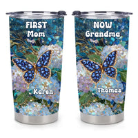 Grandma Timeless Love Piece Customized Thermos Cup - Personalized Names - Gifts For Grandmother, Mother