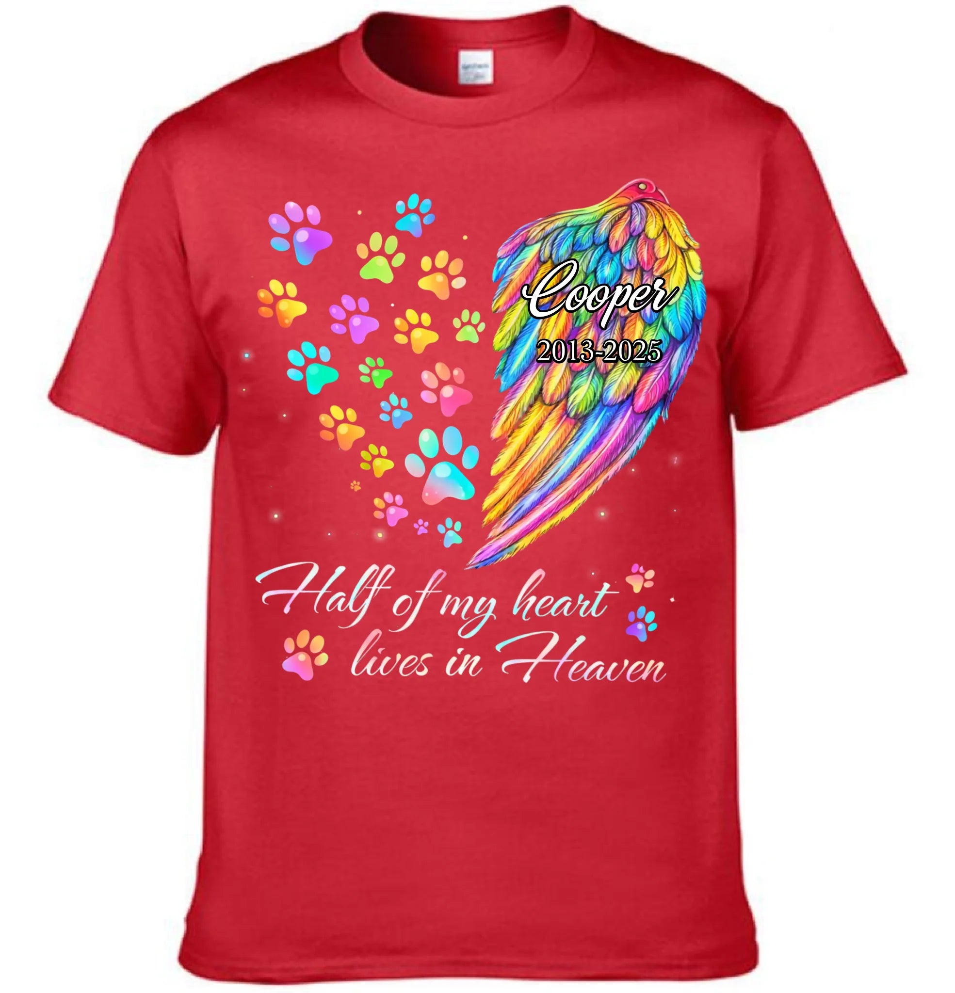 In Loving Memory Of My Pet Customized Clothing – Personalized Name And Years - Gift For Pet Owners