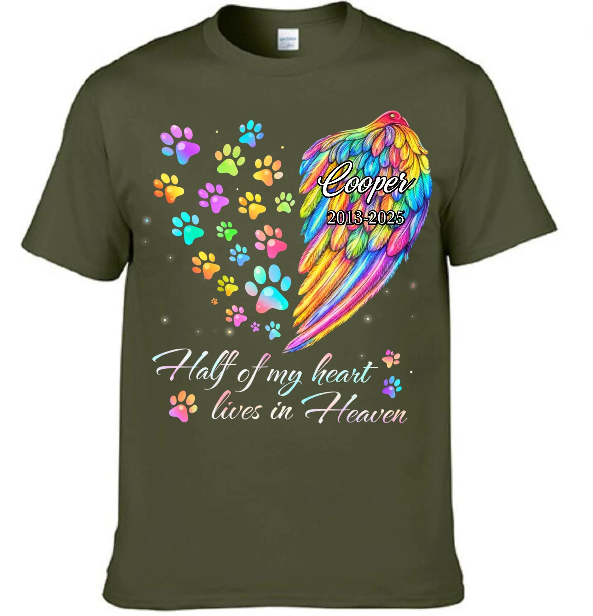 In Loving Memory Of My Pet Customized Clothing – Personalized Name And Years - Gift For Pet Owners