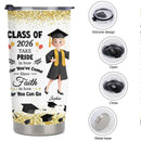 Graduation Nutrition Fact New Version Customized Thermos Cup - Personalized Cartoon Characters And Names - Funny Gift For Graduate