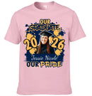 Custom Graduation Season T-Shirt - Personalized Graduation Apparel with Photo, Name and Year - Memorial Gifts for Students, Grandchildren, Siblings