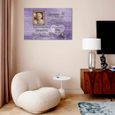 Customized Memorial For Loved One Painting - Personalized Photo, Name And Date Canvas Poster - Memorial Gift