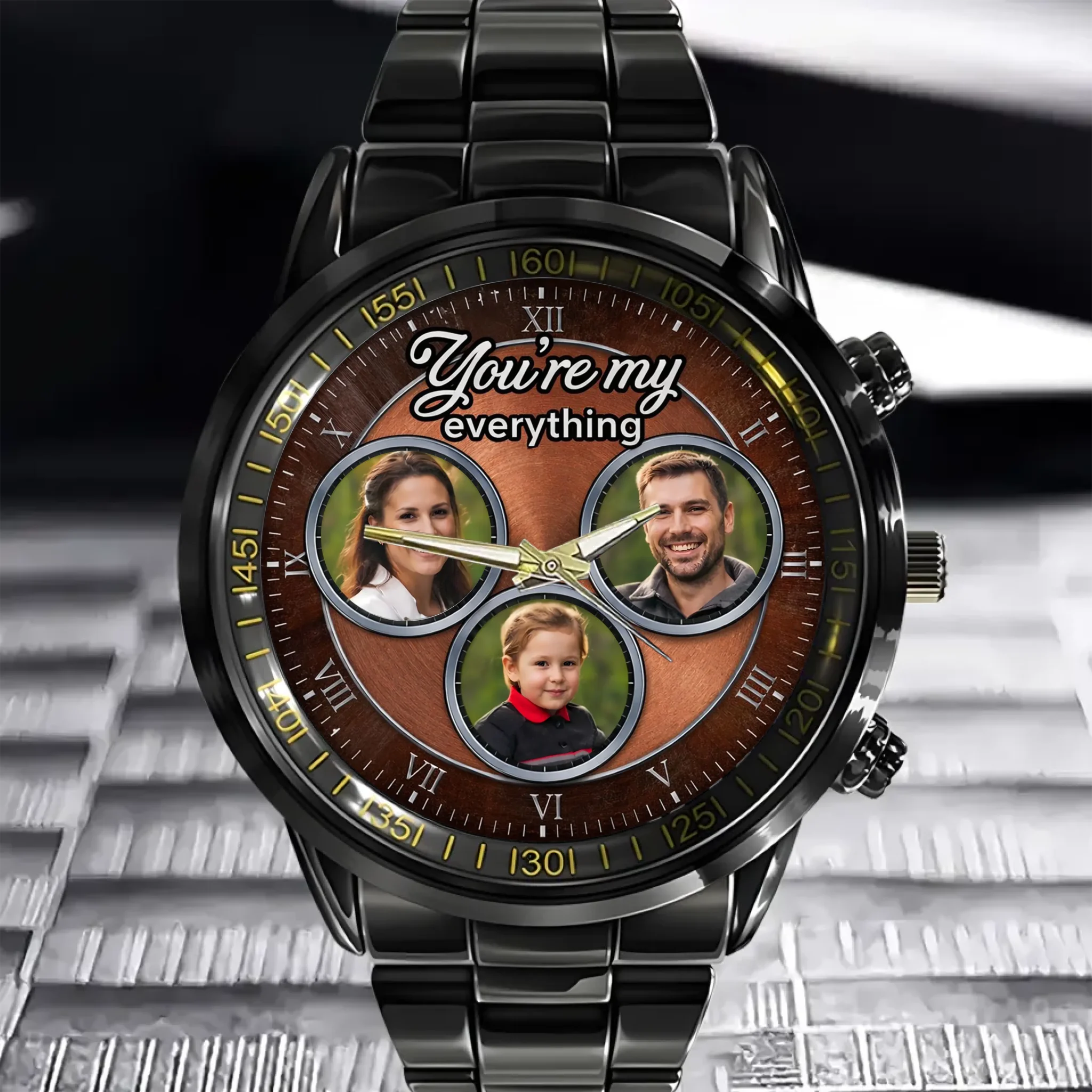 You're My Everything Customized Watch - Personalized Family Member Photos - Heartwarming Gift For Family Members