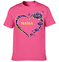 玫红短袖