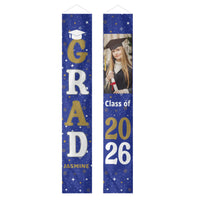 Personalized Custom 1 Photo Graduation Door Banner Party Decorations