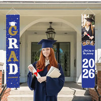 Personalized Custom 4 Photo Graduation Door Banner Party Decorations