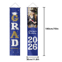 Personalized Custom 4 Photo Graduation Door Banner Party Decorations