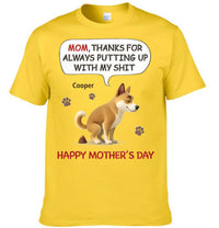 Customized Clothing With Dog Patterns - Personalized Dog Breed And Name - Mother's Day Birthday Gifts For Dog Lovers, Dog Dad And Mom