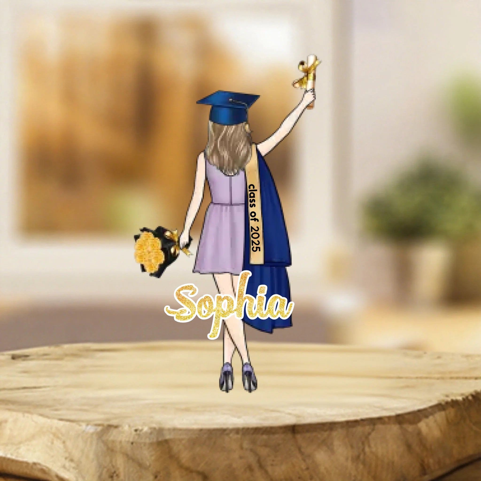 Customized Acrylic Plaque For Graduation Theme - Personalized Name - Gift For Graduates, Daughter, Granddaughter