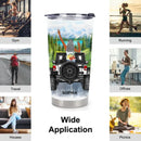 Jeep Girl Customized Thermos Cup - Personalized Character Images And Names - Gift For Jeep Girl, Sister, Friends