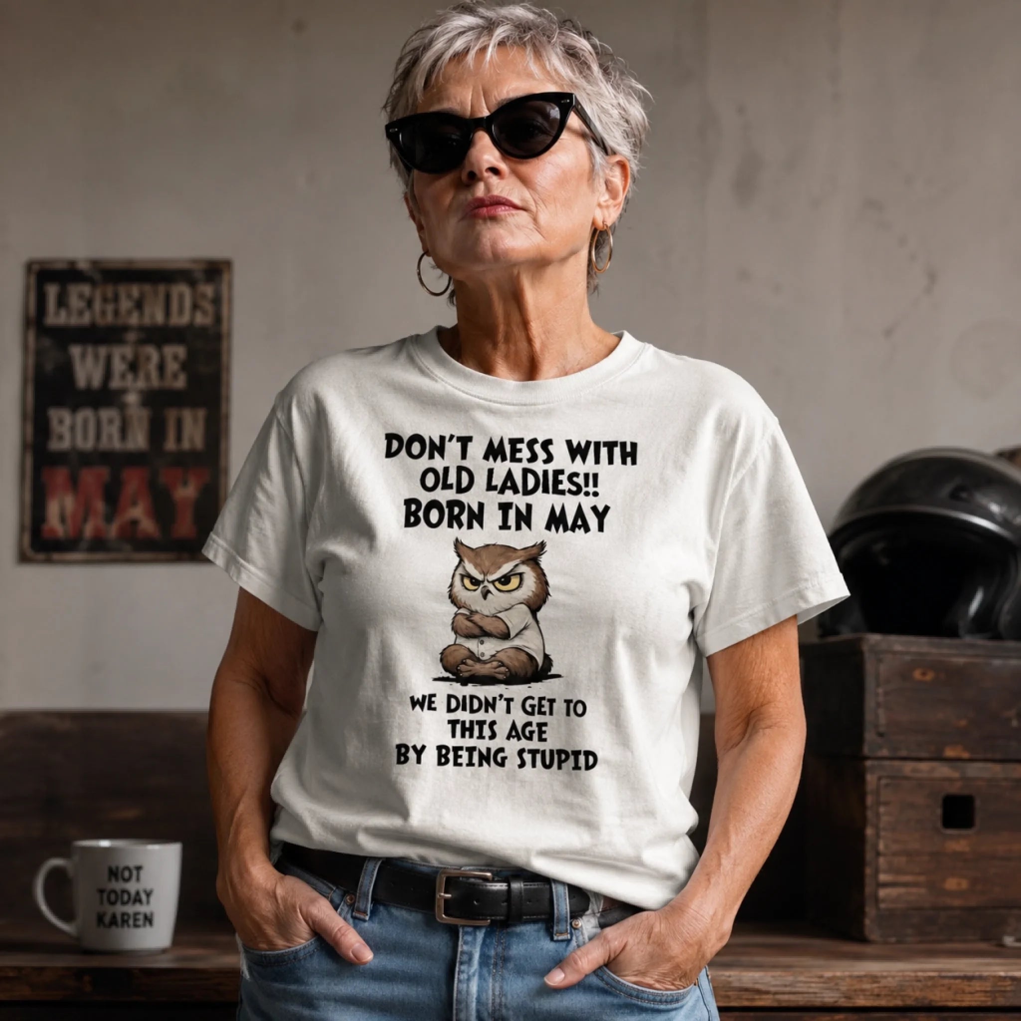 DON’T MESS WITH OLD LADIES Customized Clothing – Personalized Month - Gift For Mother, Grandma