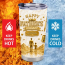 Customized Father's Thermos Cup - Personalized Name - Gift For Dad