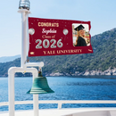 Congrats Proud Graduation Of The Class Customized Flag - Personalized Name, School Name, Photo Flag - Gift for Graduates
