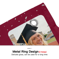 Congrats Proud Graduation Of The Class Customized Flag - Personalized Name, School Name, Photo Flag - Gift for Graduates