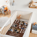 Customised Photo Dad You Are The Piece That Hold Us Together Blanket - Personalized Photo - Father's Day Gift For Husband, Dad, Grandpa, Wife, Mom
