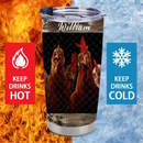Welcome To Our Coop Customised Thermos Cup – Personalized Name - Gift For Dad, Husband, Grandpa