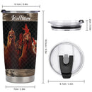Welcome To Our Coop Customised Thermos Cup – Personalized Name - Gift For Dad, Husband, Grandpa