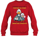 GOD SENT ME MY SMARTASS DAUGHTER-Unisex Sweatshirt