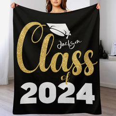 Free shipping✈️Custom Senior 2024 Graduation Blanket  - Graduation Gift