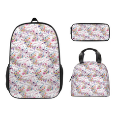 Girls Name Wildflower Nursery Custom Backpack, Back to School Gift for Kids