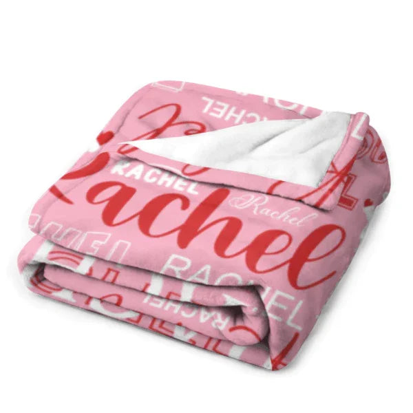 Christmas Bear Personalized Name Custom Blanket - Suitable for Baby Girls and Boys - Joliny