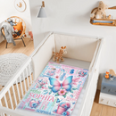 Custom Butterfly Blanket Name Personalized Baby Blanket - Gifts for Children Newborns - Joliny