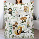 Name Customized Finger Rings Blanket Gifts for Kids - Joliny