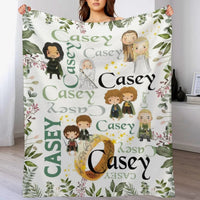 Name Customized Finger Rings Blanket Gifts for Kids - Joliny