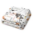 Personalized Black Brown Calf Name Blanket - Joliny