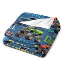 Personalized Blue Off-Road Truck Blanket - Joliny