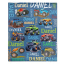 Personalized Blue Off-Road Truck Blanket - Joliny