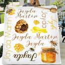 Personalized Bumblebee Honey Baby Blanket - Joliny