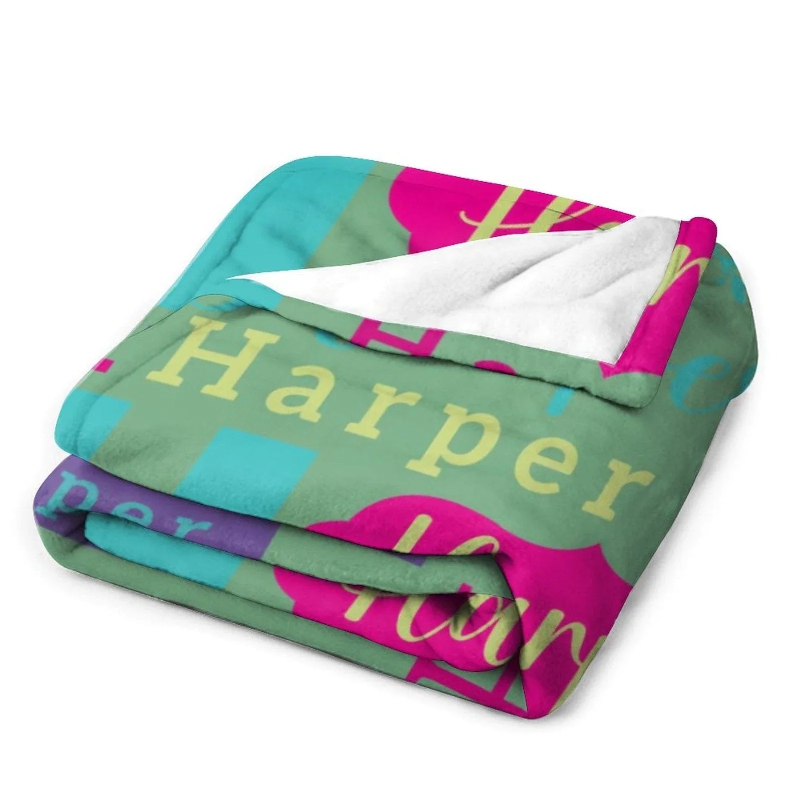 Personalized Custom Name Blanket For Kids - Birthday Christmas Milestone Gift for Baby,Boy,Girl,Newborns - Joliny