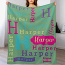 Personalized Custom Name Blanket For Kids - Birthday Christmas Milestone Gift for Baby,Boy,Girl,Newborns - Joliny