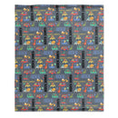 Personalized Custom Name Blanket - Mini Dinosaur Car - Joliny