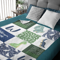 Personalized Dinosaur Cub Name Blanket - Joliny