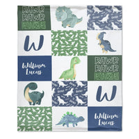 Personalized Dinosaur Cub Name Blanket - Joliny