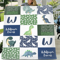 Personalized Dinosaur Cub Name Blanket - Joliny