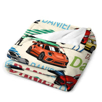Personalized Drift Car Name Blanket - Joliny