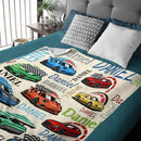 Personalized Drift Car Name Blanket - Joliny