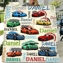 Personalized Drift Car Name Blanket - Joliny