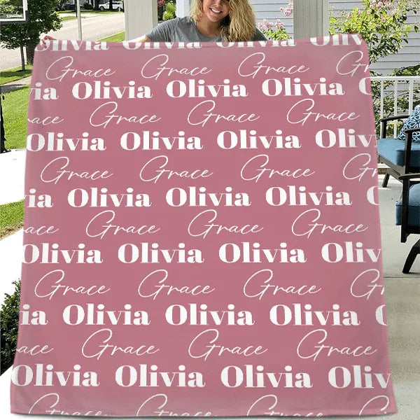 Personalized Name Blanket For Baby Kids