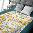 Custom Engine Blanket Gift - Personalized Name Truck Blanket - A Gift For Child,Newborns - Joliny