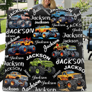 Custom Trucks Blanket - Personalized Multi-Font Name Blanket - A Gift For Friend,Child - Joliny