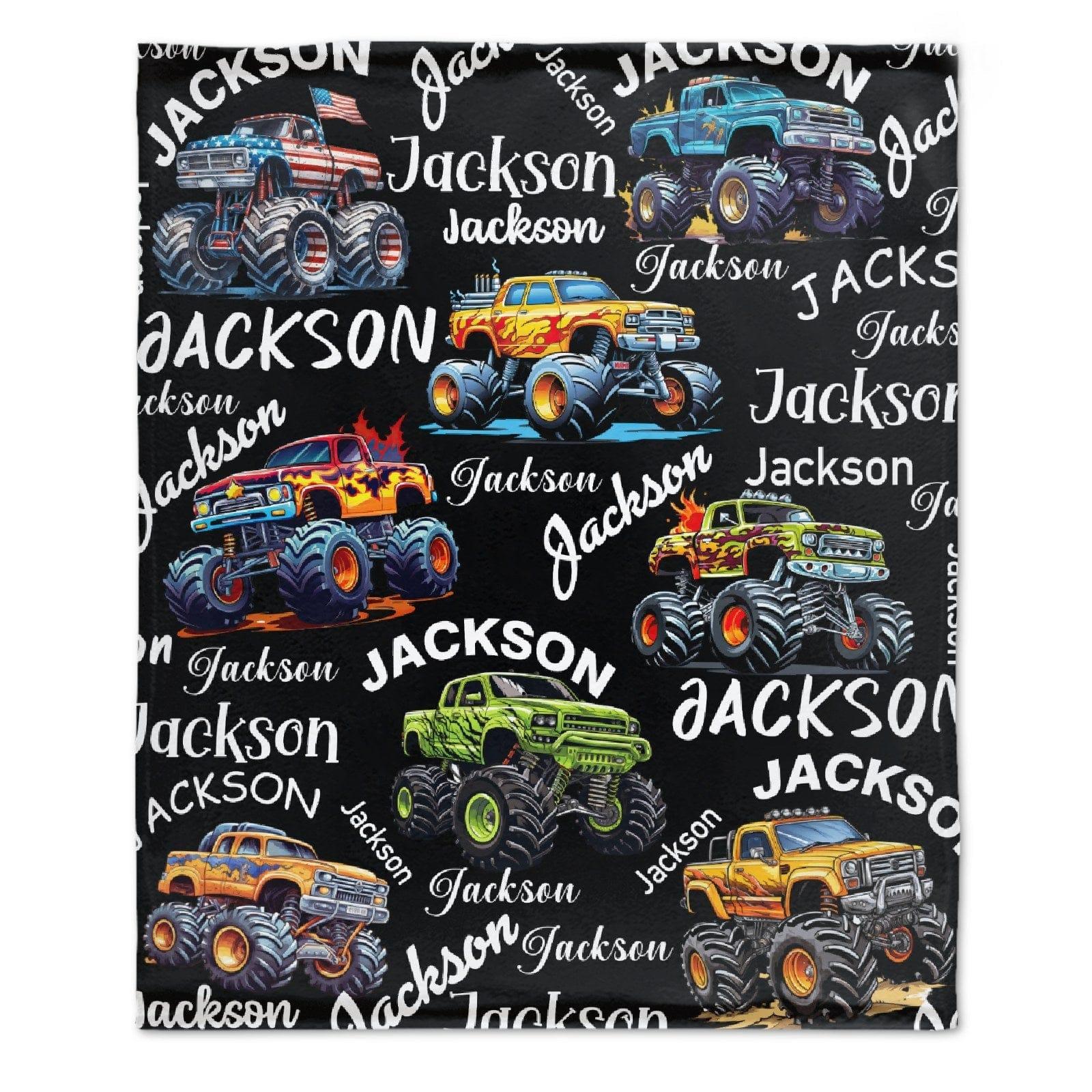 Custom Trucks Blanket - Personalized Multi-Font Name Blanket - A Gift For Friend,Child - Joliny
