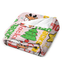 Customized Blankets for Christmas Day - Personalized Name Cartoon Pattern Christmas Blanket - Christmas Gift For Child - Joliny