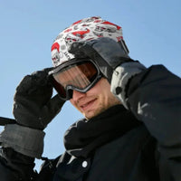 Custom Christmas Hats - Personalized Name Skeleton Flannel Christmas Hat - Gifts for yourself, family, friends, co-workers! - Joliny