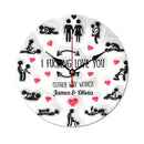 I Love You - Personalized Wall Clock for Couple - Valentine's Day Gift for Your Love - Joliny