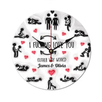 I Love You - Personalized Wall Clock for Couple - Valentine's Day Gift for Your Love - Joliny